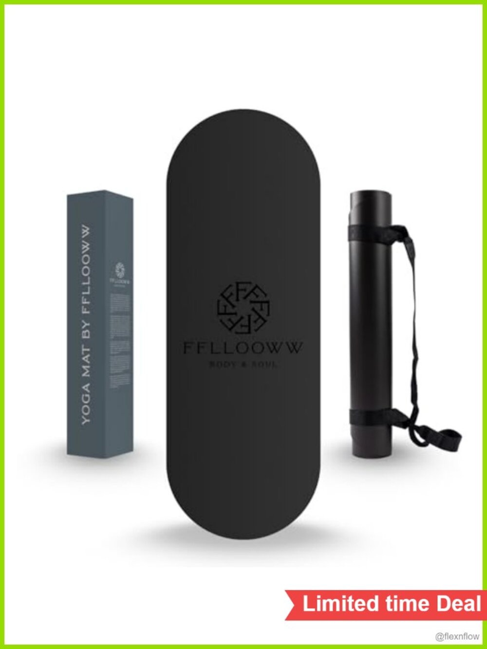 Premium Non Slip PU Yoga Mat 72.8x26.8 4.5mm Natural Rubber
